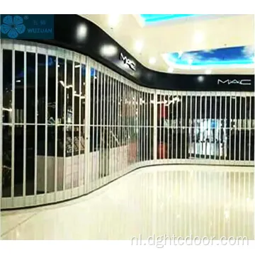 Handel opvouwbare glazen deur voor winkelcentrum